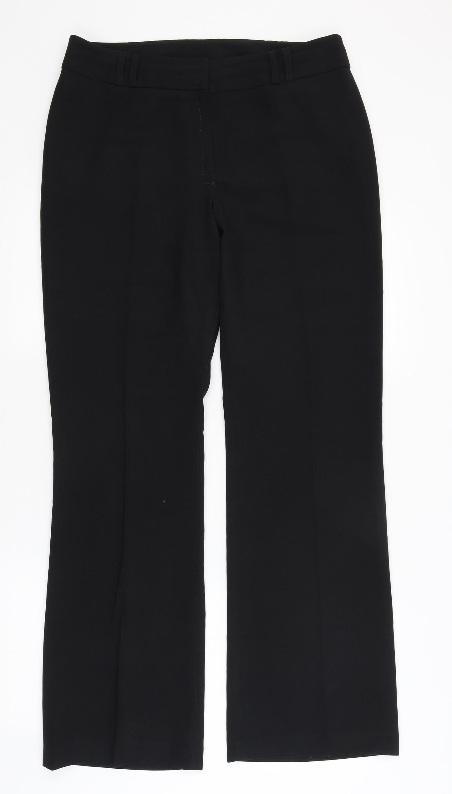 Womens UK Size 14 NL Collection Regular Fit Dress Pants Black Trousers