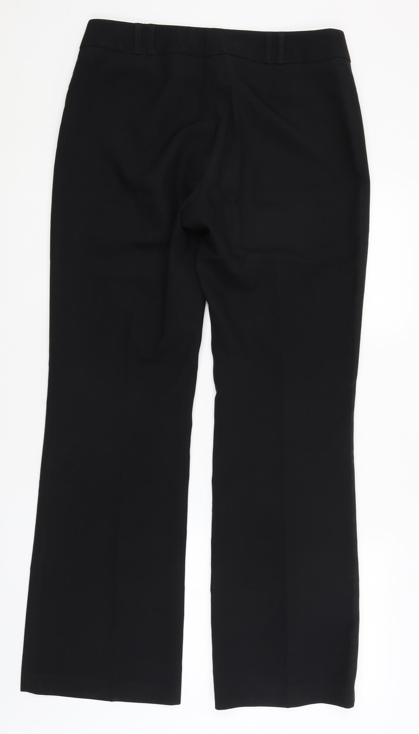 Womens UK Size 14 NL Collection Regular Fit Dress Pants Black Trousers