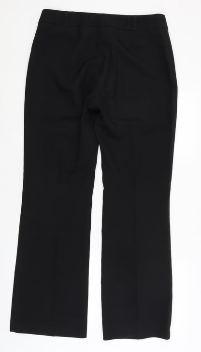 Womens UK Size 14 NL Collection Regular Fit Dress Pants Black Trousers