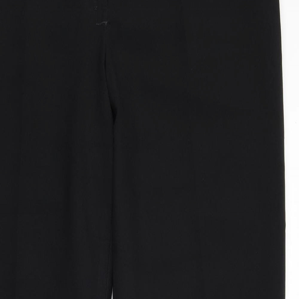 Womens UK Size 14 NL Collection Regular Fit Dress Pants Black Trousers