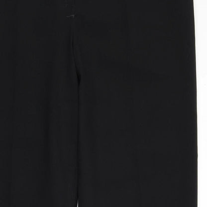 Womens UK Size 14 NL Collection Regular Fit Dress Pants Black Trousers