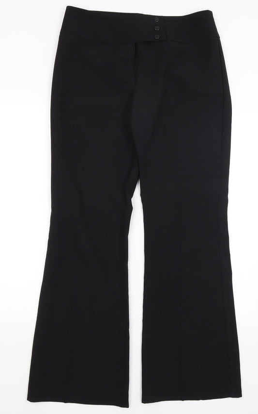 Florence & Fred Womens Black   Dress Pants Trousers Size 12 L31 in