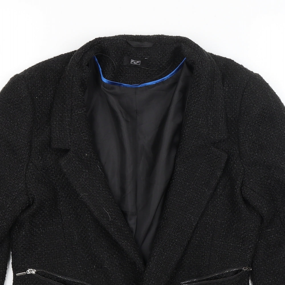 F&F Womens Black   Jacket Blazer Size 12