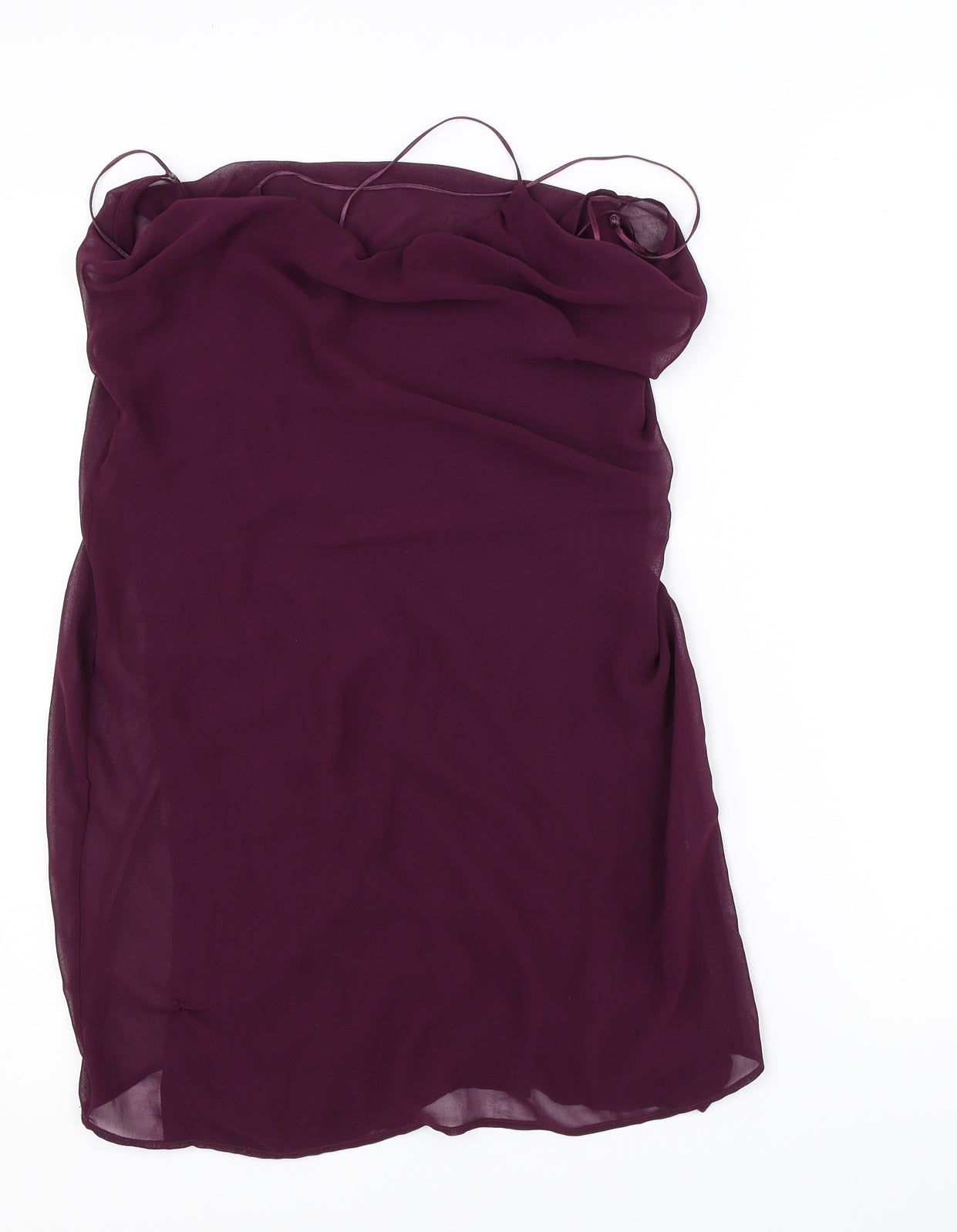 Womens UK Size S Zara Purple Basic Blouse