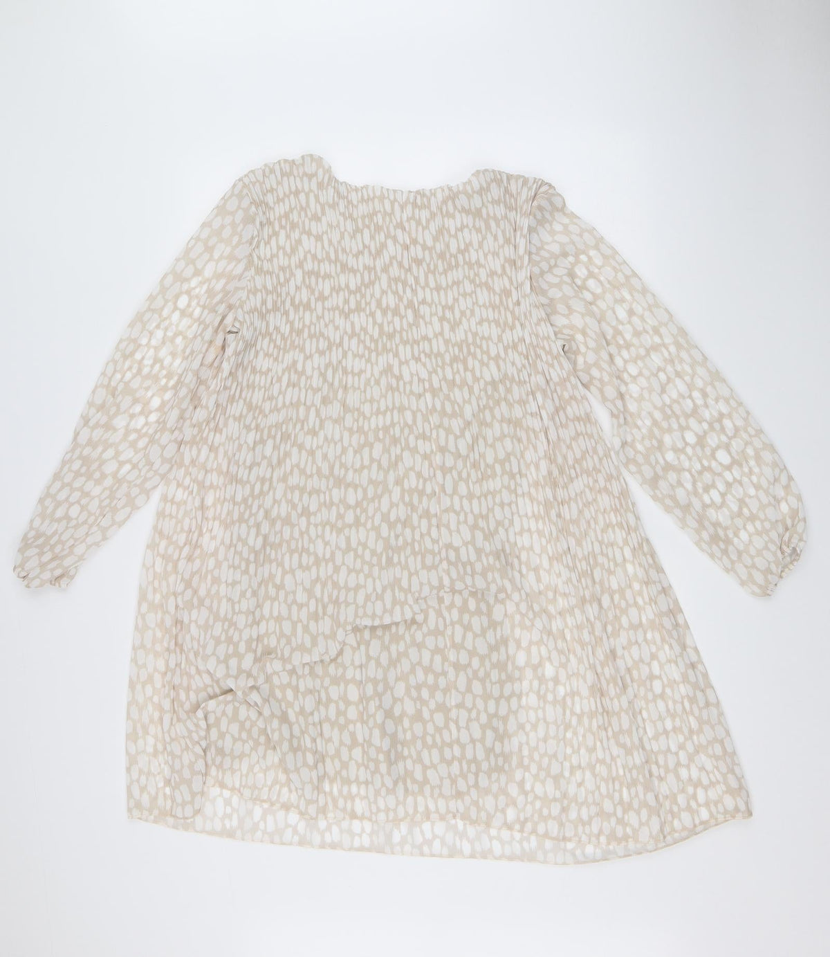 J&L Womens Beige Polka Dot  Shift  Size 8