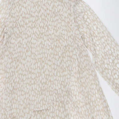 J&L Womens Beige Polka Dot  Shift  Size 8