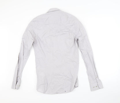 New Look Mens Grey    Button-Up Size S