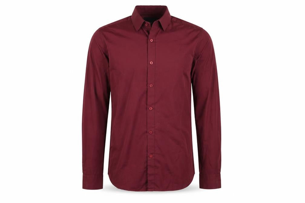 Mens UK Size S ASOS Purple  Button-Up Long Sleeve Casual Shirt