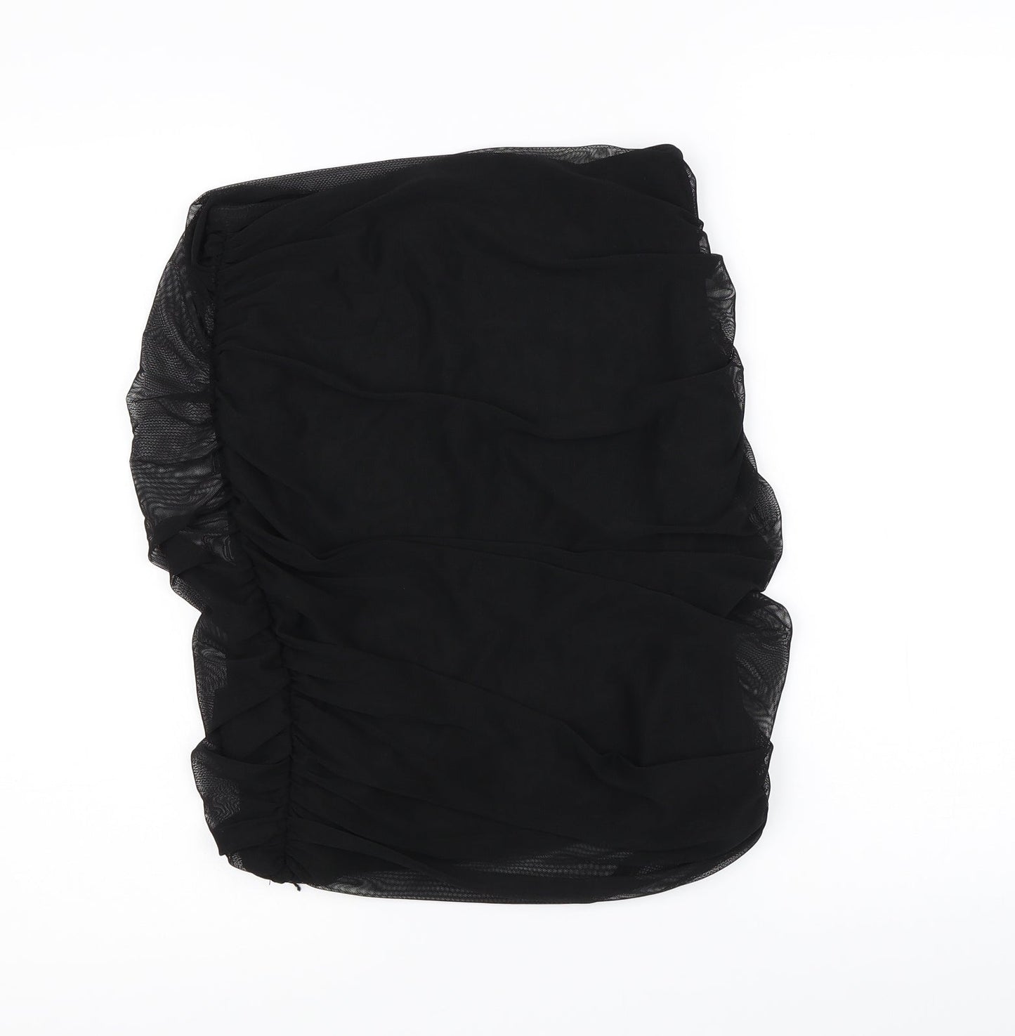 PRETTYLITTLETHING Womens Black   Straight & Pencil Skirt Size 12