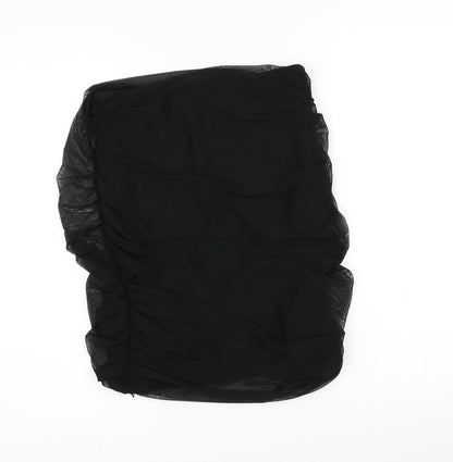 PRETTYLITTLETHING Womens Black   Straight & Pencil Skirt Size 12