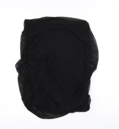 PRETTYLITTLETHING Womens Black   Straight & Pencil Skirt Size 12