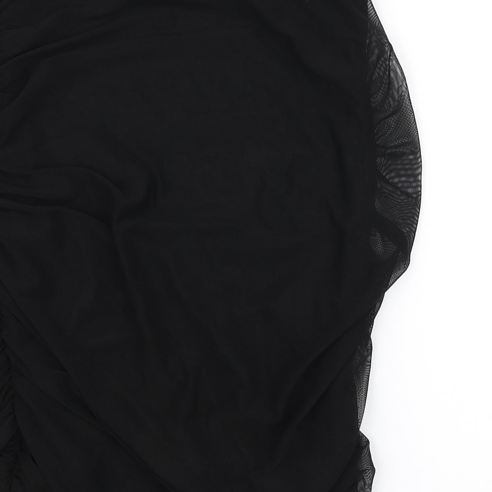 PRETTYLITTLETHING Womens Black   Straight & Pencil Skirt Size 12