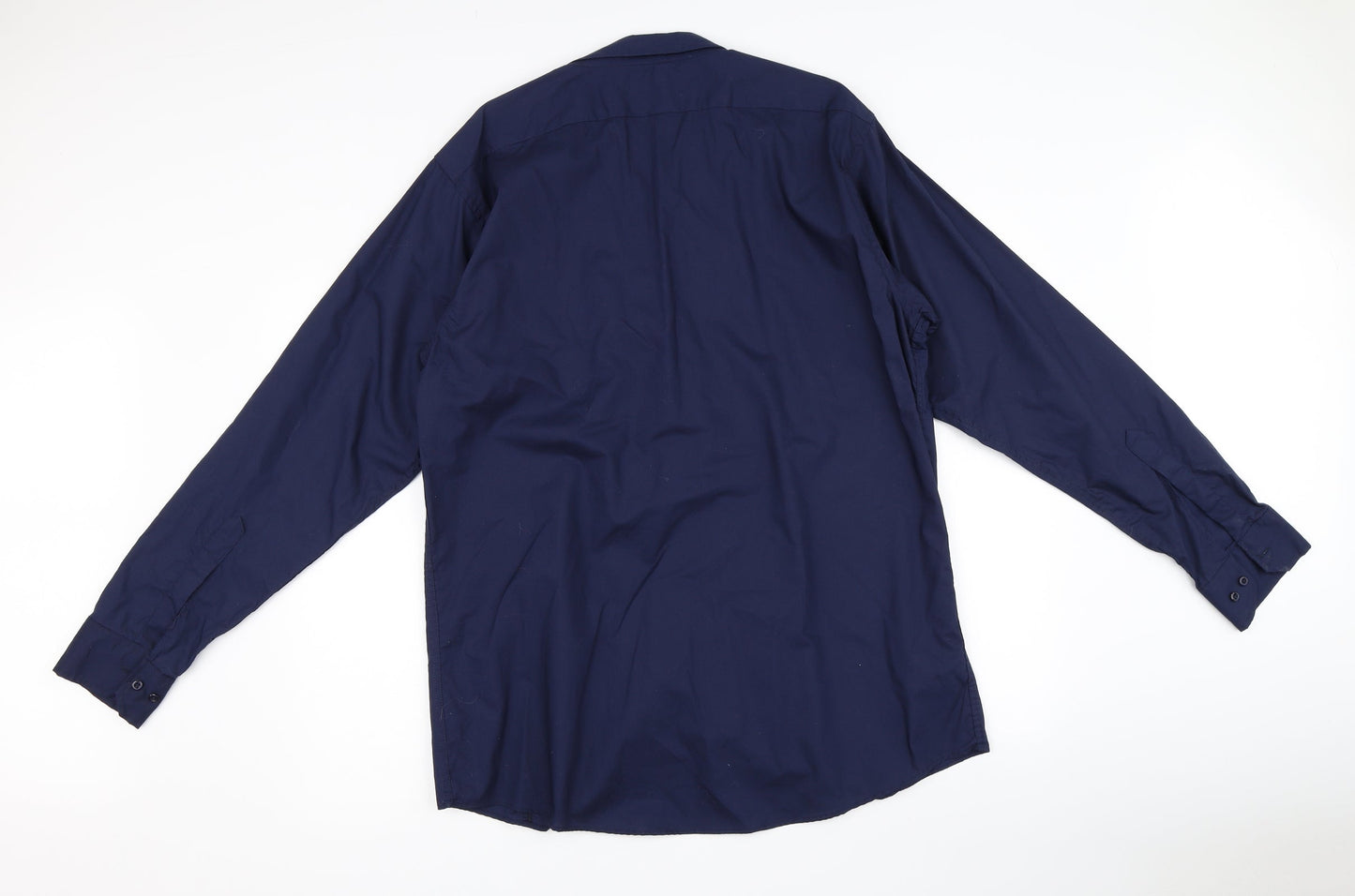 Mens UK Size 2XL Lyon Becker Blue  Button-Up Long Sleeve Casual Shirt