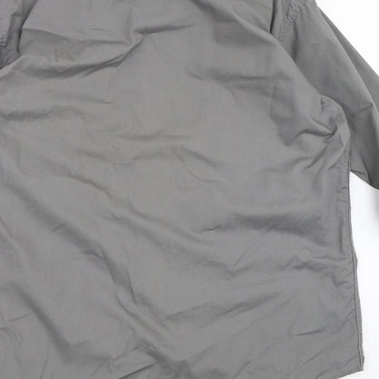 Mens UK Size 2XL Lyon Becker Grey  Button-Up Long Sleeve Casual Shirt