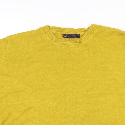 Womens UK Size 16 Marks and Spencer Yellow Pullover Jumper