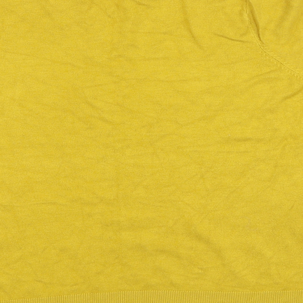 Womens UK Size 16 Marks and Spencer Yellow Pullover Jumper
