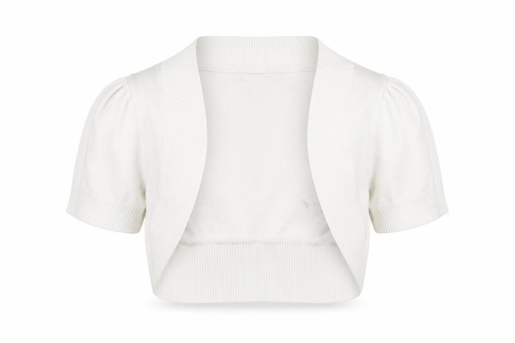 Womens UK Size 14 Bay White Cardigan Jumper