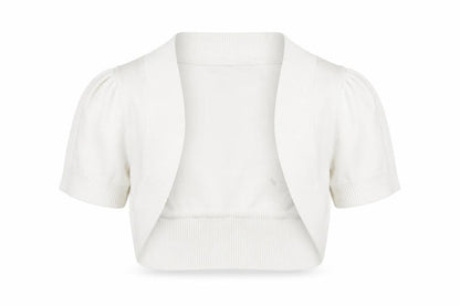 Womens UK Size 14 Bay White Cardigan Jumper