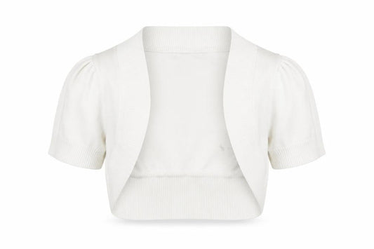 Womens UK Size 14 Bay White Cardigan Jumper