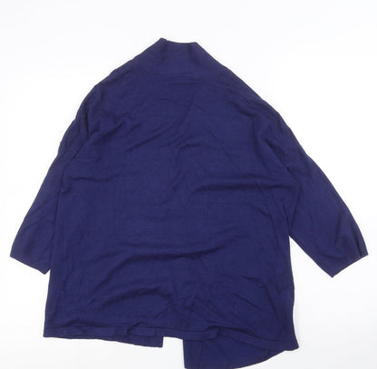Womens UK Size M M&S Blue Cardigan Jumper