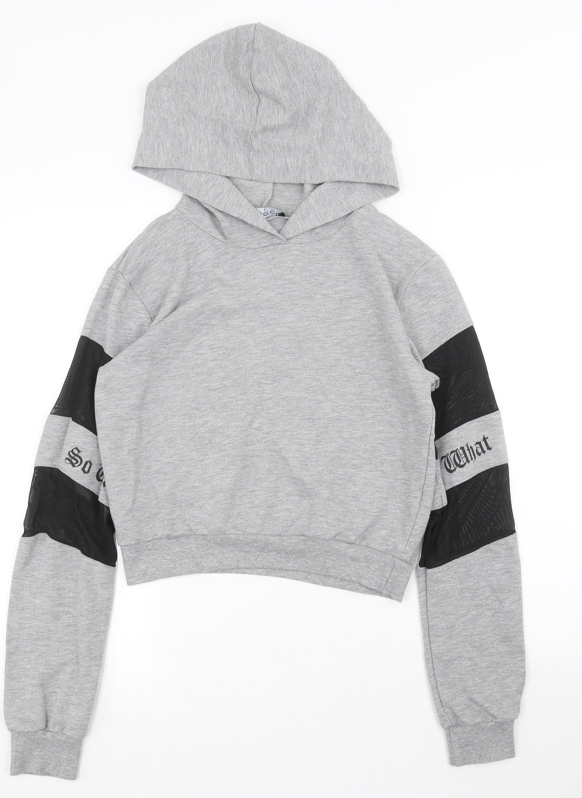 Select Womens Grey   Pullover Hoodie Size S