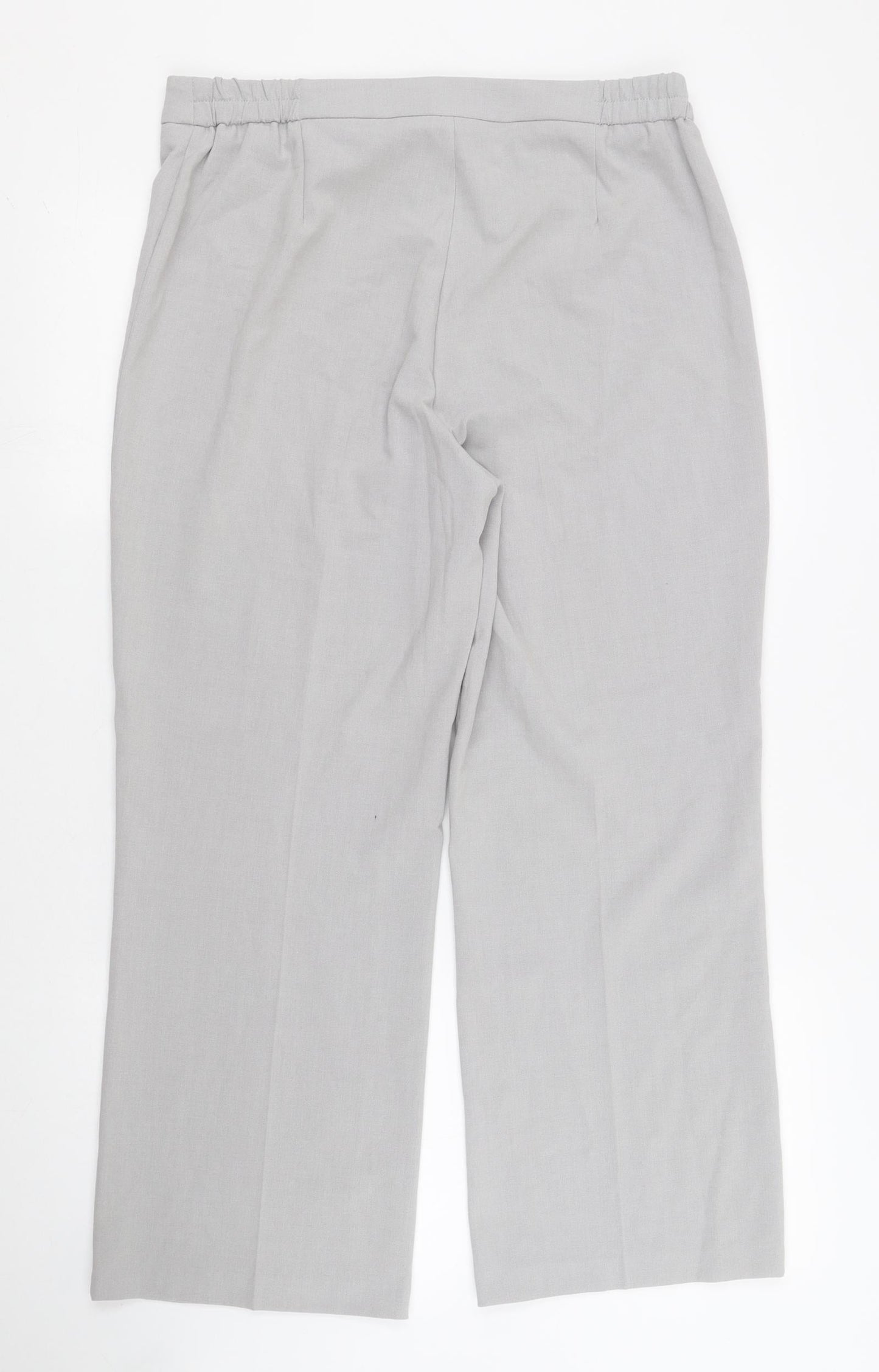 Womens UK Size 12 Berkertex Regular Fit Capri Grey Trousers