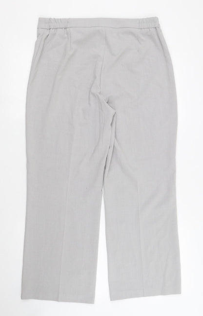 Womens UK Size 12 Berkertex Regular Fit Capri Grey Trousers