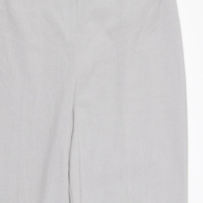 Womens UK Size 12 Berkertex Regular Fit Capri Grey Trousers