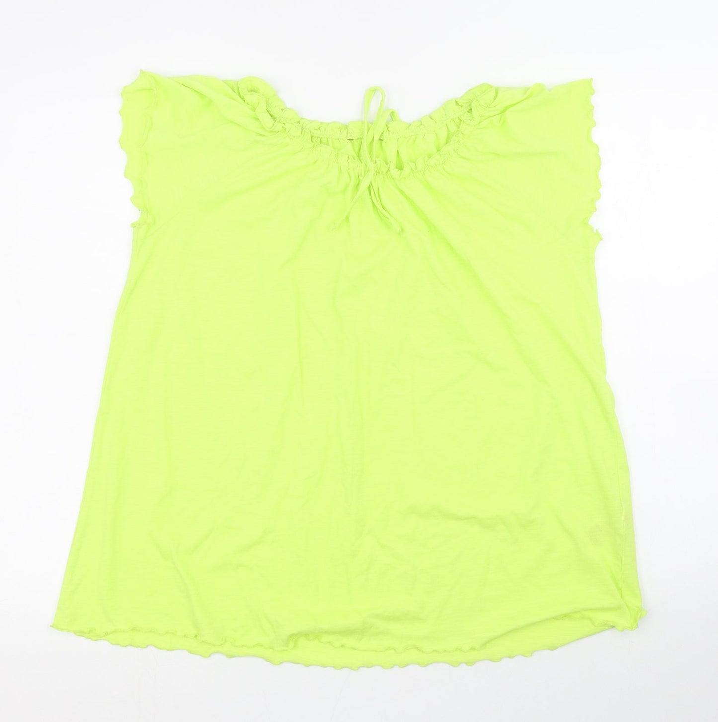 Womens UK Size 16 Peacocks Green Basic Blouse