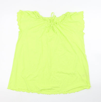 Womens UK Size 16 Peacocks Green Basic Blouse