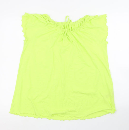 Womens UK Size 16 Peacocks Green Basic Blouse