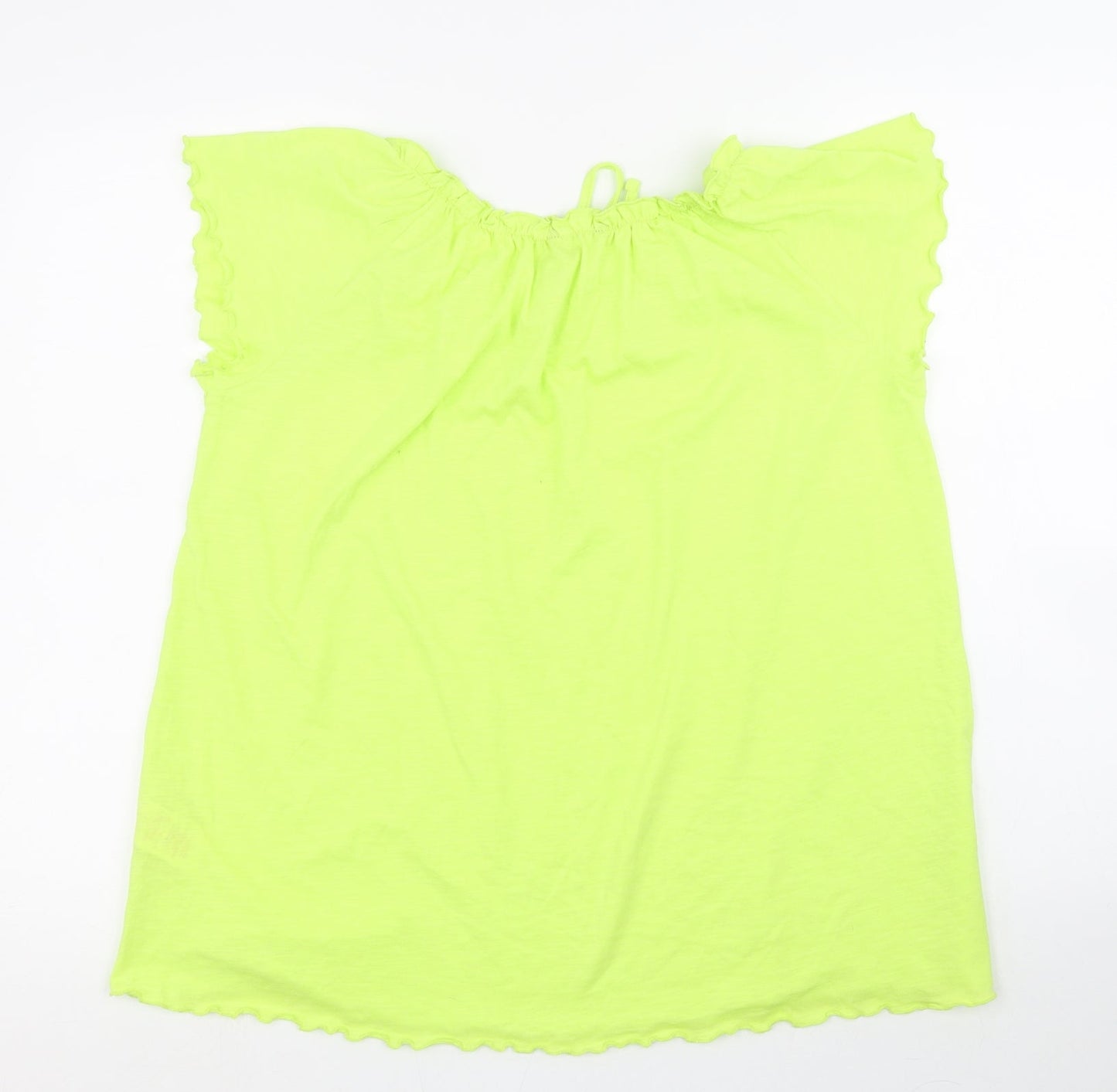 Womens UK Size 16 Peacocks Green Basic Blouse