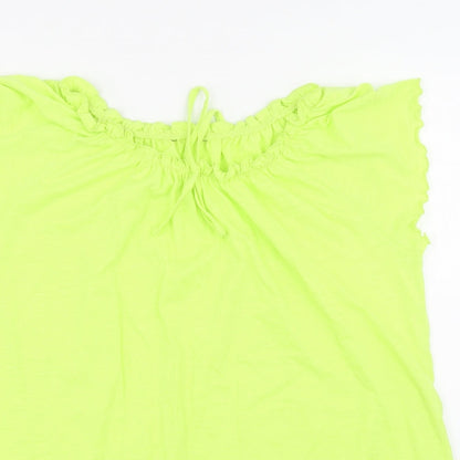 Womens UK Size 16 Peacocks Green Basic Blouse