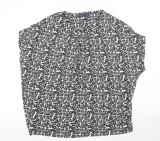 M&S Womens Black   Basic T-Shirt Size 14