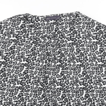 Womens UK Size 14 M&S Black Basic T-Shirt