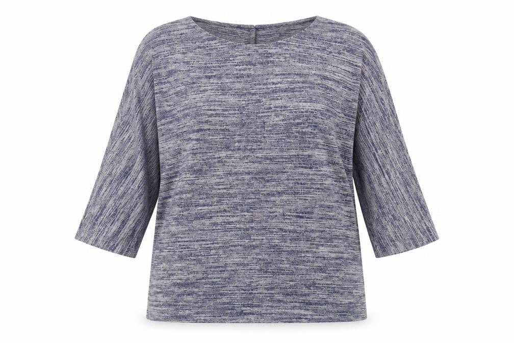Womens UK Size XL Preworn Blue Basic Blouse