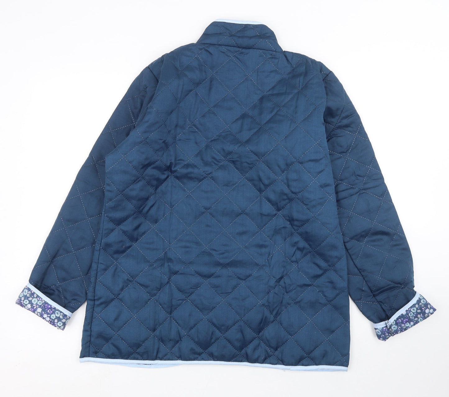 Natalie Andersen Womens Blue   Quilted Coat Size 14