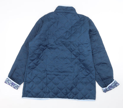 Natalie Andersen Womens Blue   Quilted Coat Size 14