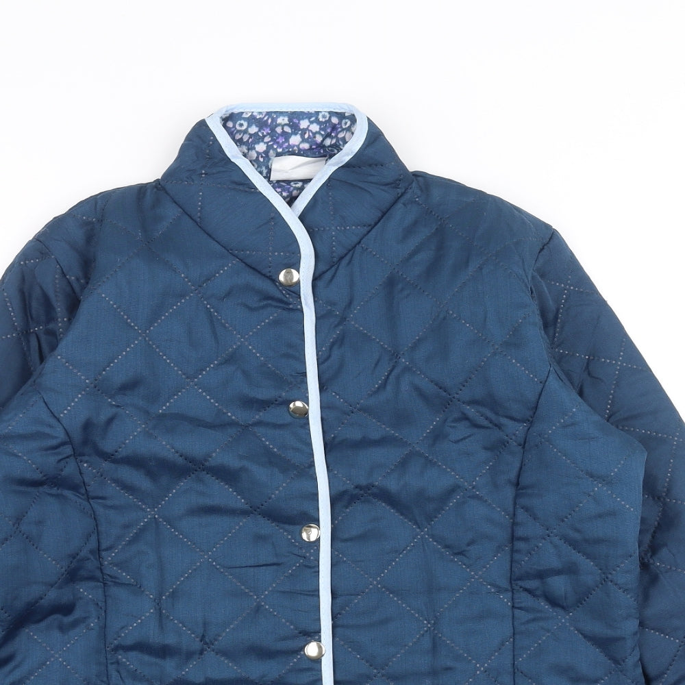 Natalie Andersen Womens Blue   Quilted Coat Size 14