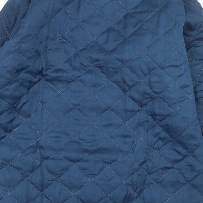 Natalie Andersen Womens Blue   Quilted Coat Size 14