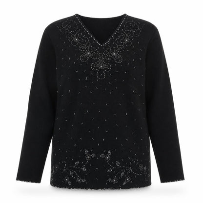 Womens UK Size 16 Berkertex Black Pullover Jumper