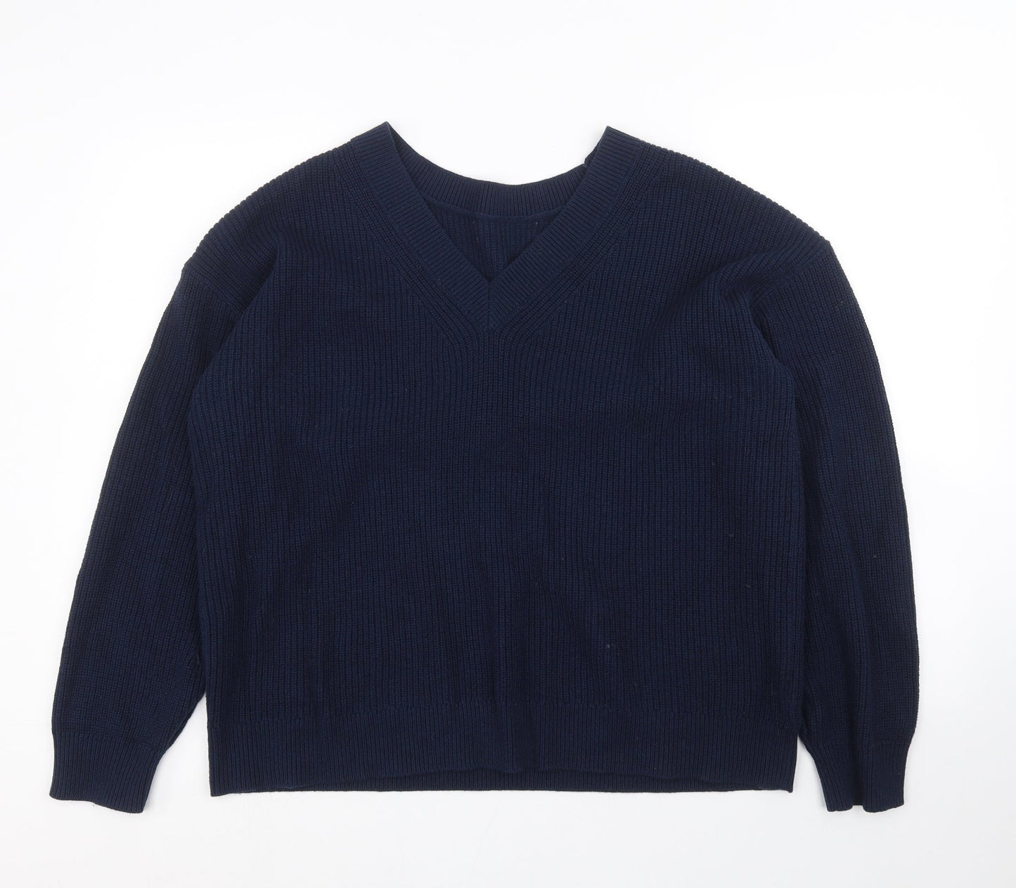 Womens UK Size M M&S Blue Pullover Jumper