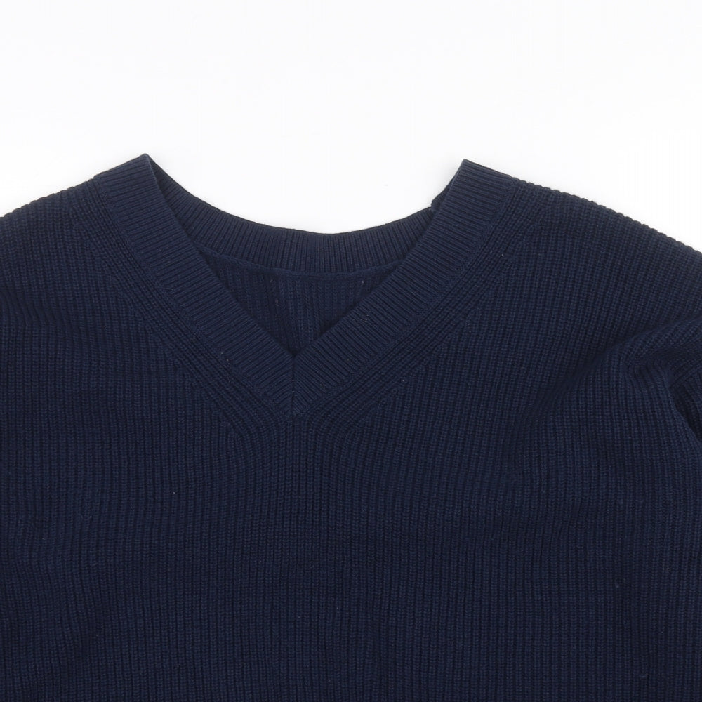 Womens UK Size M M&S Blue Pullover Jumper