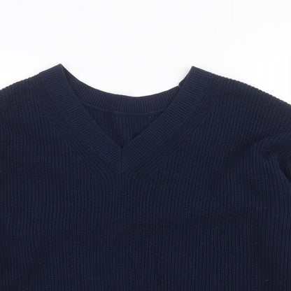Womens UK Size M M&S Blue Pullover Jumper