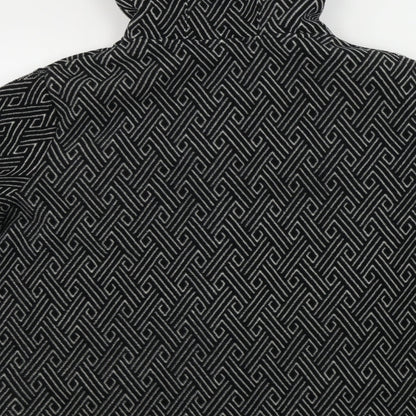 Bonmarché  Womens Black Geometric  Jacket Coat Size L