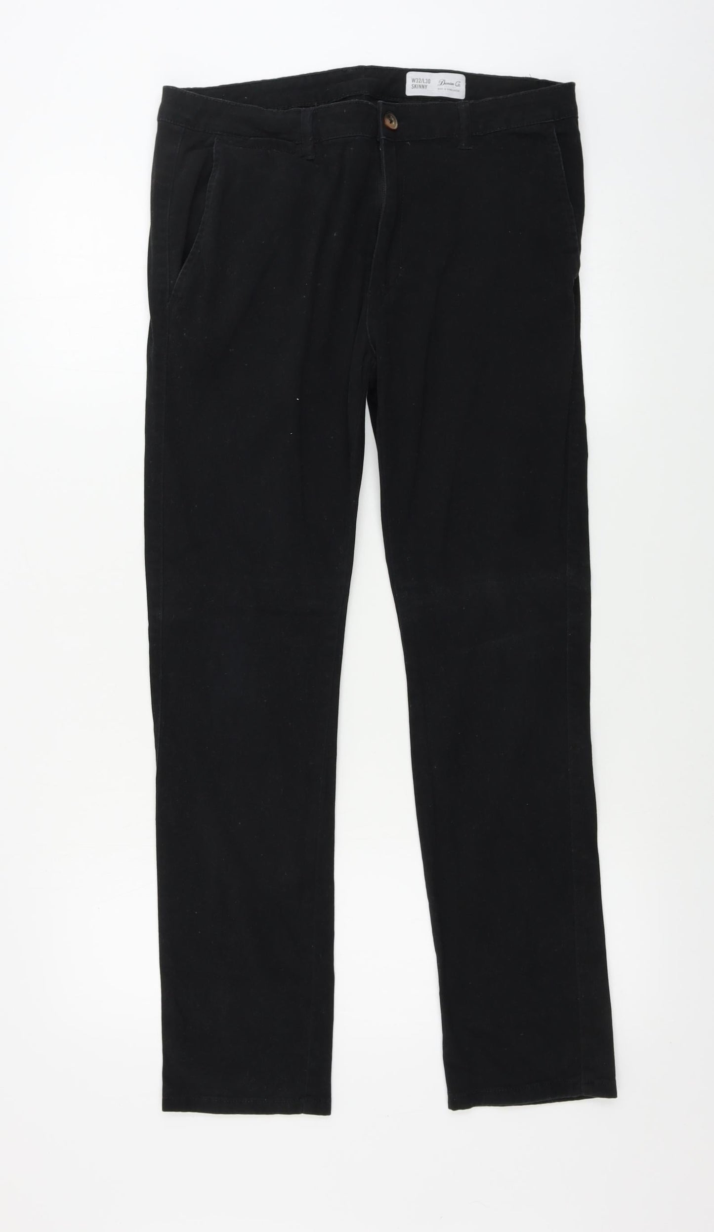 denim co Womens Black   Straight Jeans Size 32 in L30 in