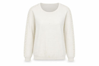 Womens UK Size 12 Marks and Spencer White Pullover Jumper
