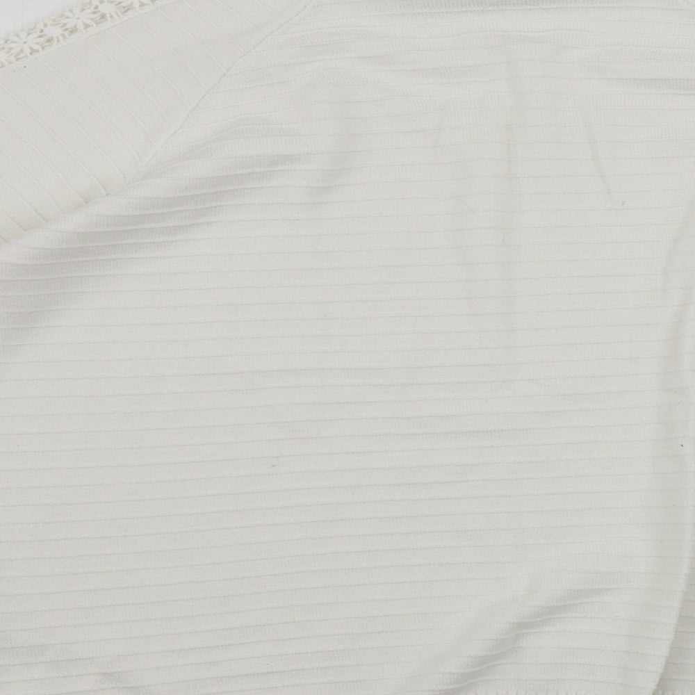 Womens UK Size 12 Marks and Spencer White Pullover Jumper