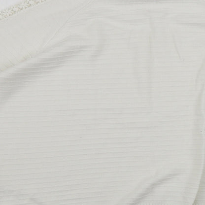 Womens UK Size 12 Marks and Spencer White Pullover Jumper