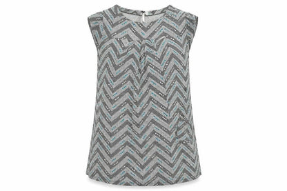 Lime   Womens Green Geometric  Basic T-Shirt Size 12